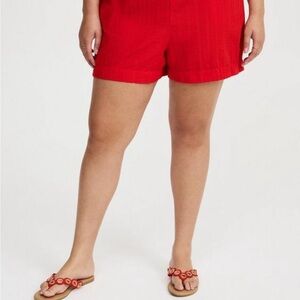 Torrid High Rise Seersucker Fabric Boxer Shorts NWT Size 3X 22-24